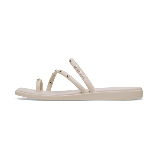 Miami Studded Toe Loop Sandals in Almond Tint