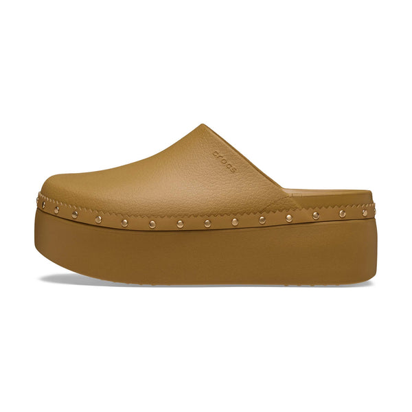 Dylan Platform Studded Clog Slip-On Shoes in Umber