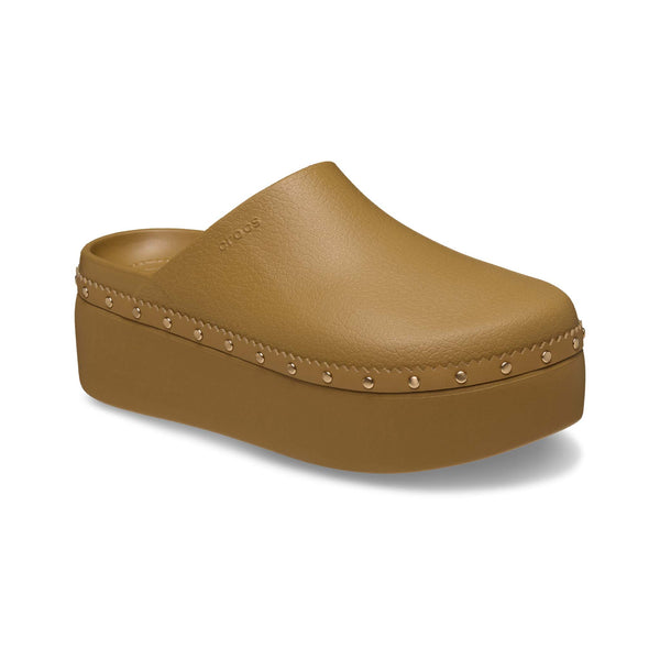 Dylan Platform Studded Clog Slip-On Shoes in Umber