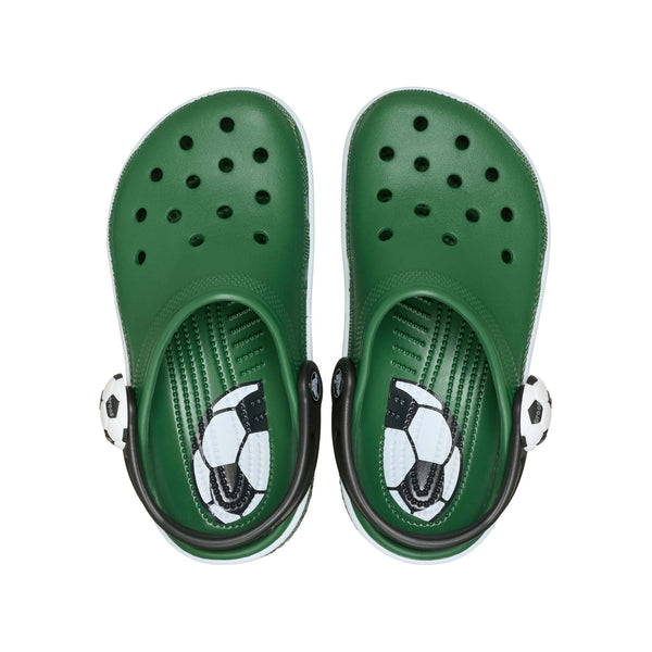 Kids Classic Soccer Clog in Turf Green