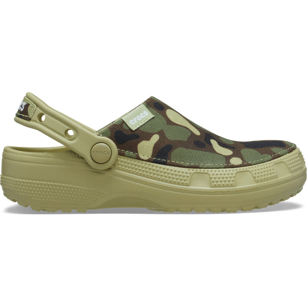 Men's Classic Crafted Camo Clog in Tac Green