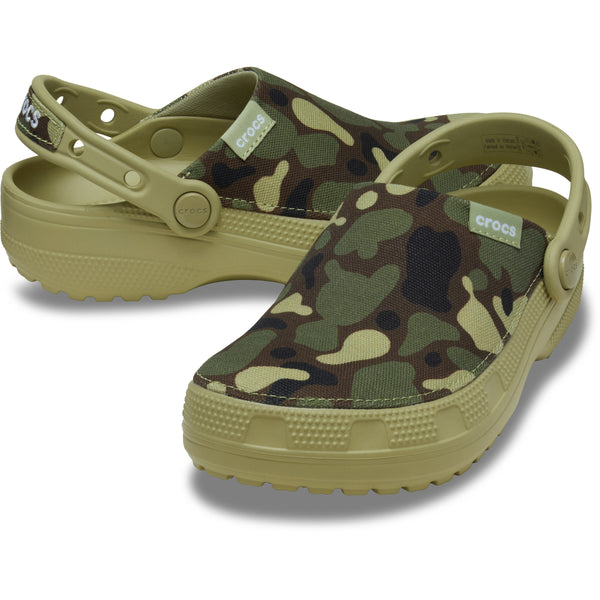Men's Classic Crafted Camo Clog in Tac Green