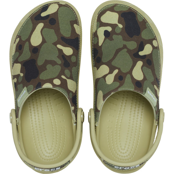Men's Classic Crafted Camo Clog in Tac Green