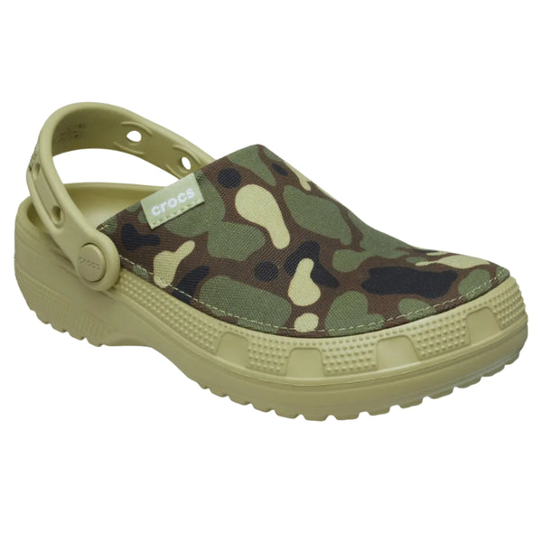 Men's Classic Crafted Camo Clog in Tac Green