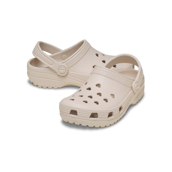 Kids Classic Hearts Cut Out Clog in Frappe