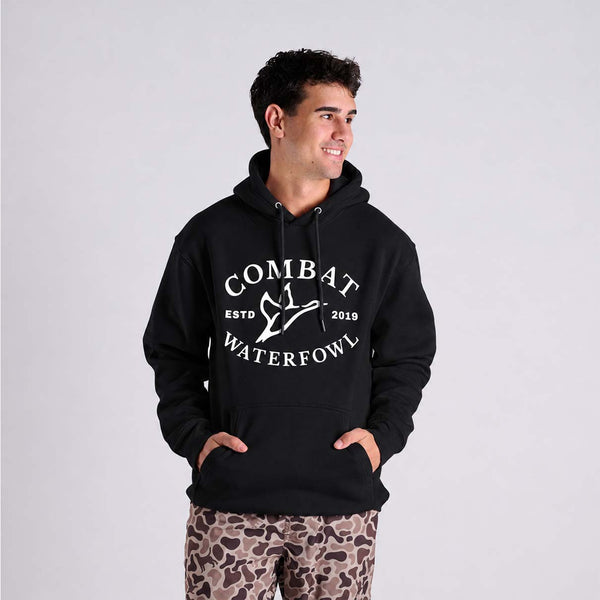 Badge Logo Hoodie in Black