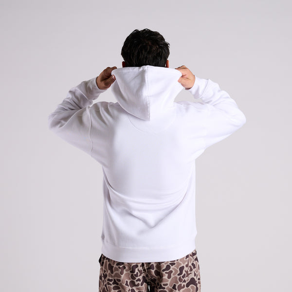 Badge Logo Hoodie in White