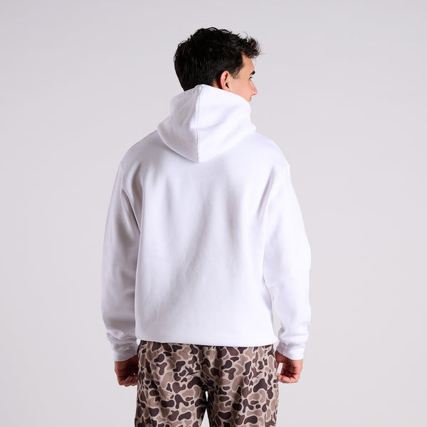 Badge Logo Hoodie in White