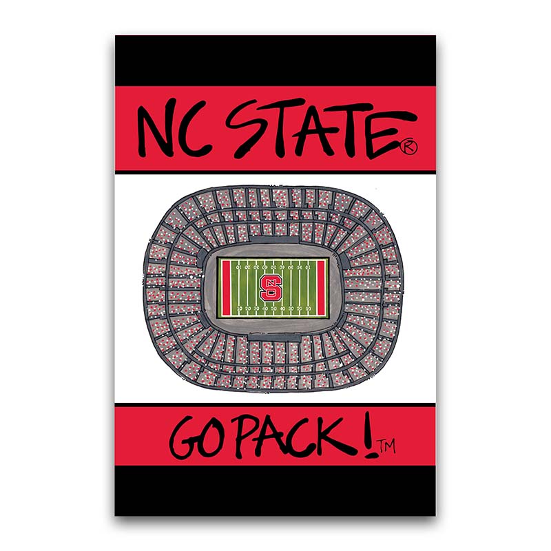 NC State Stadium Garden Flag
