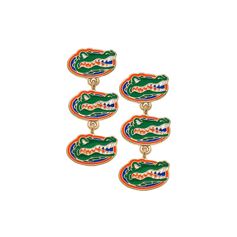 Tri Florida Logo Dangle Earrings
