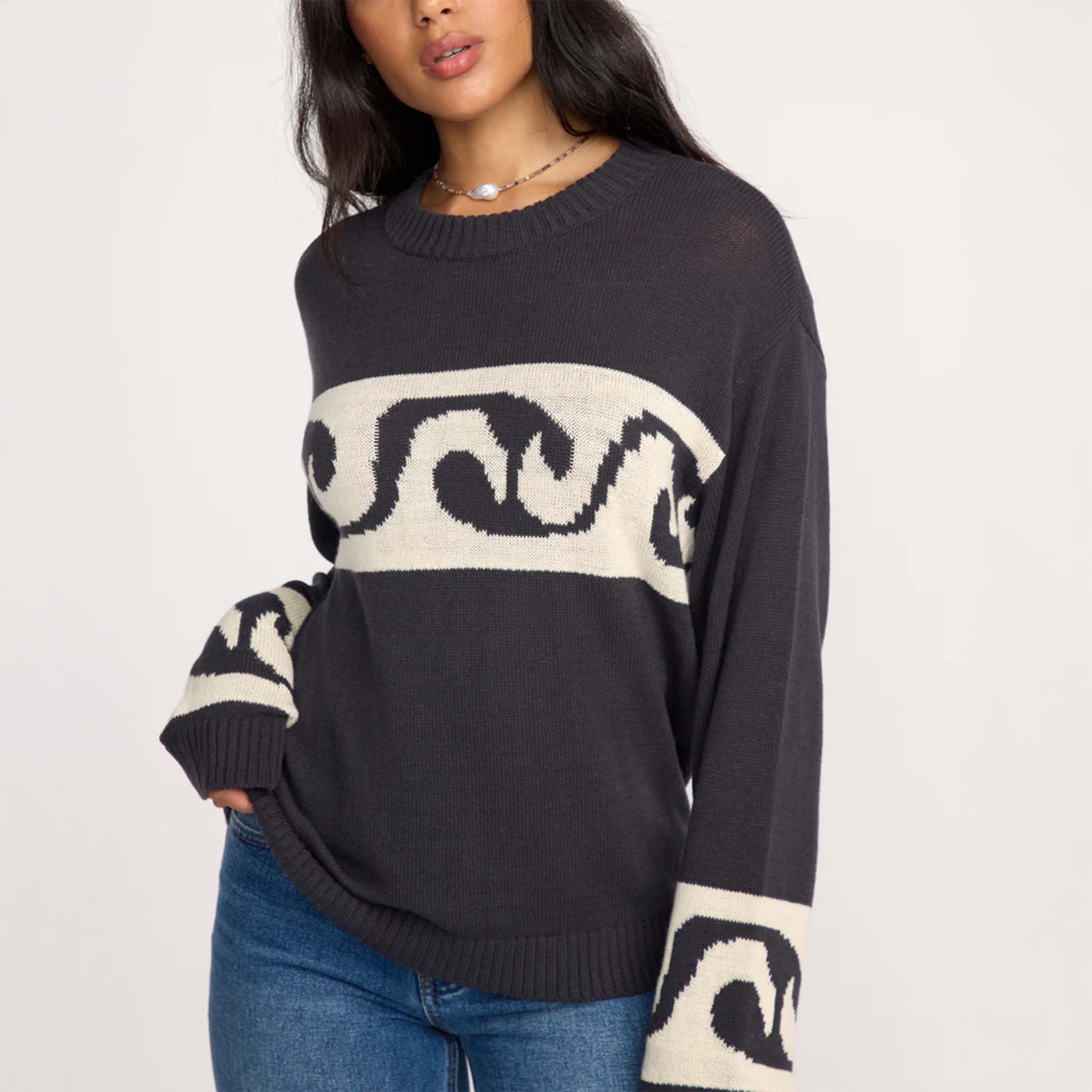 Wave Fade Crewneck Sweater