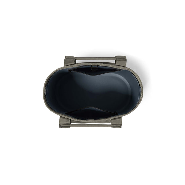 Top down view of open YETI camino bag.