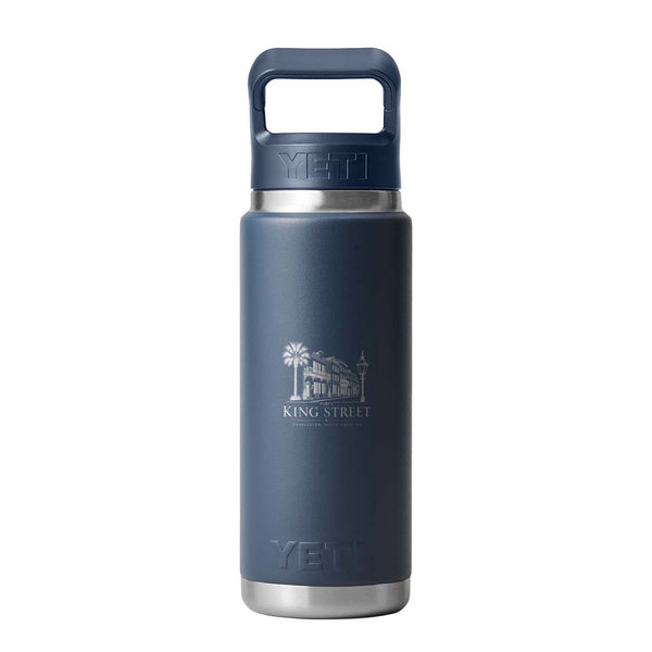 Navy King Street Rambler 26oz Straw Bottle