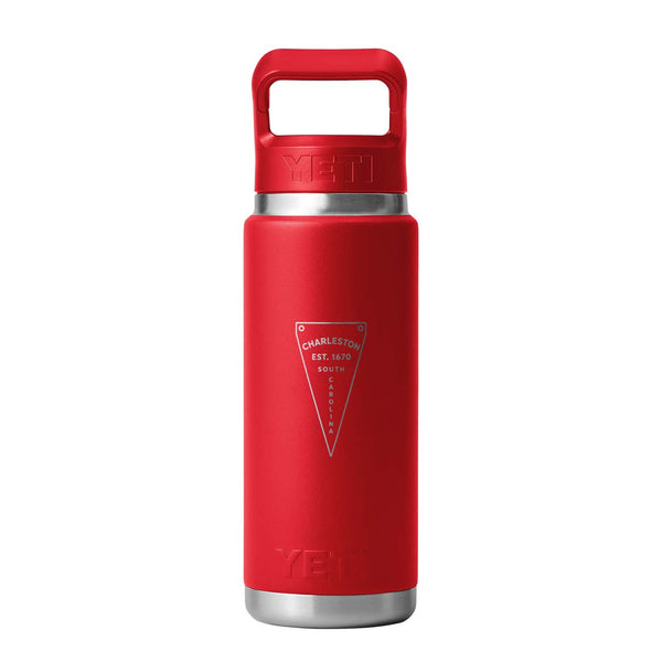 Charleston Pennant Rambler 26oz Straw Bottle