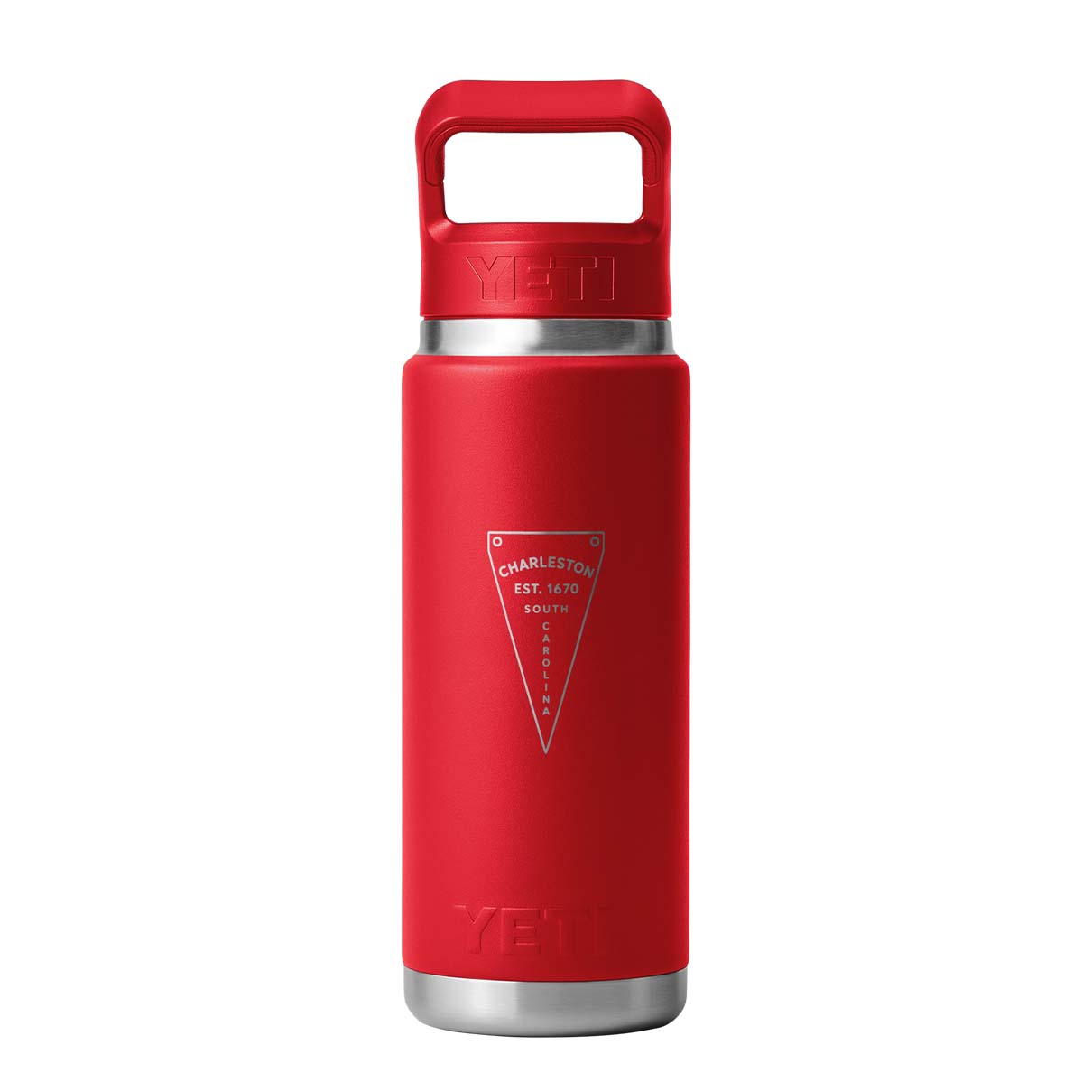 Charleston Pennant Rambler 26oz Straw Bottle