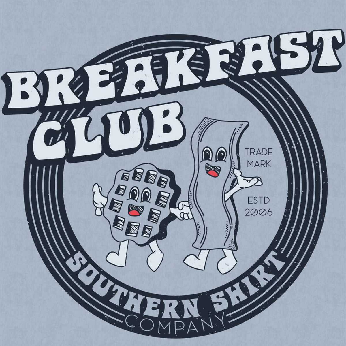 Comfort Foods Short Sleeve T-Shirt in Blue Fog by southern shirt co.