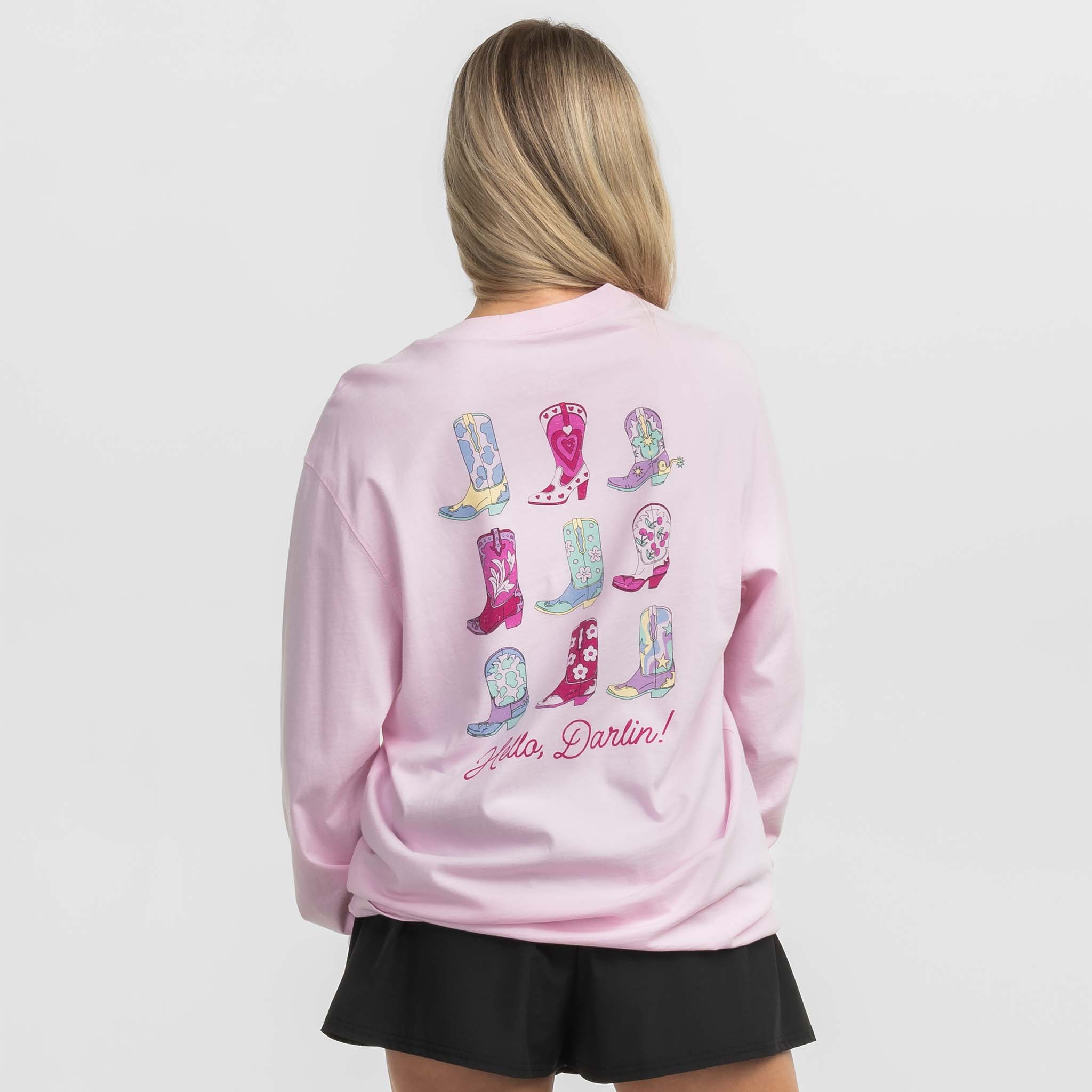 Boot Scootin' Long Sleeve T-Shirt Ballet Slipper
