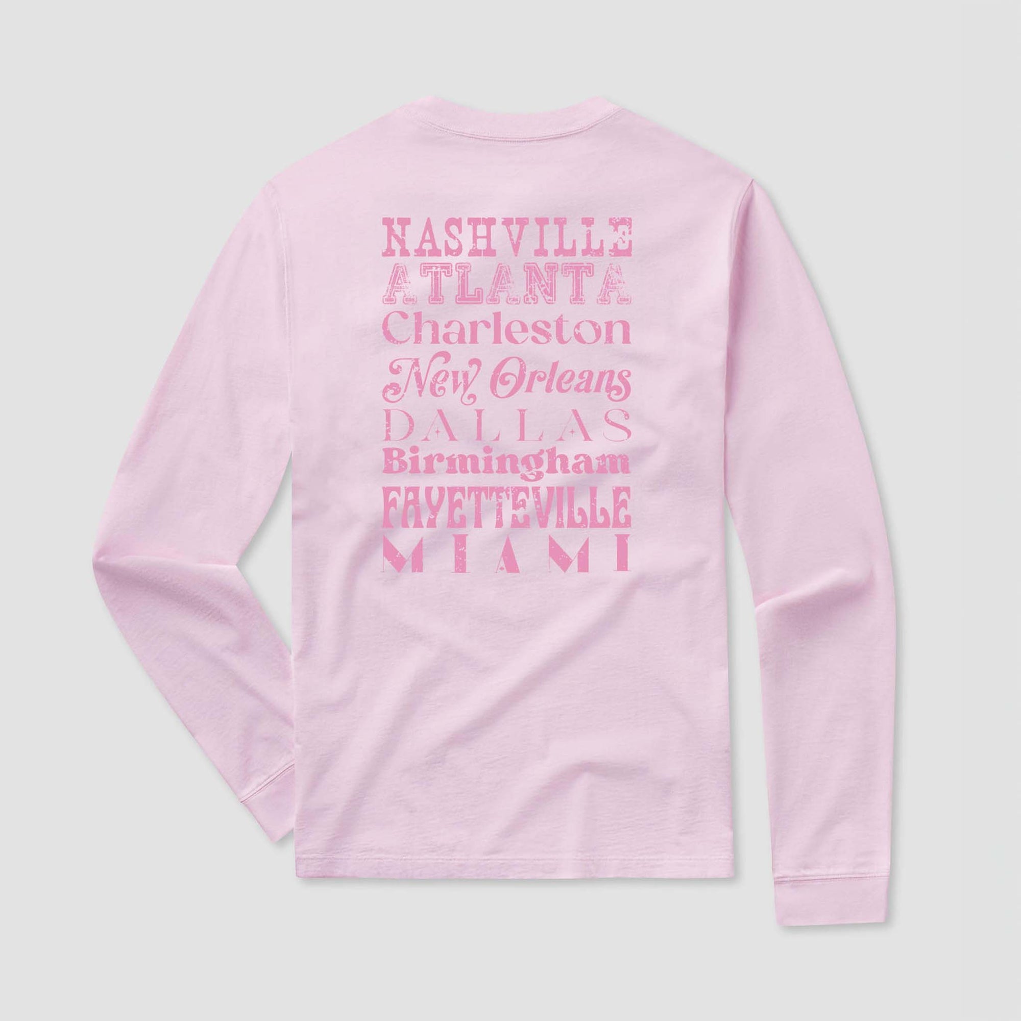 Southern Shirt Co. City Girl Long Sleeve T-Shirt in Ballet Slipper