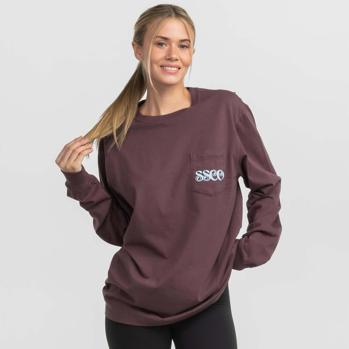 Southern Shirt Co. What I'm Doing Long Sleeve T-Shirt in Huckleberry 