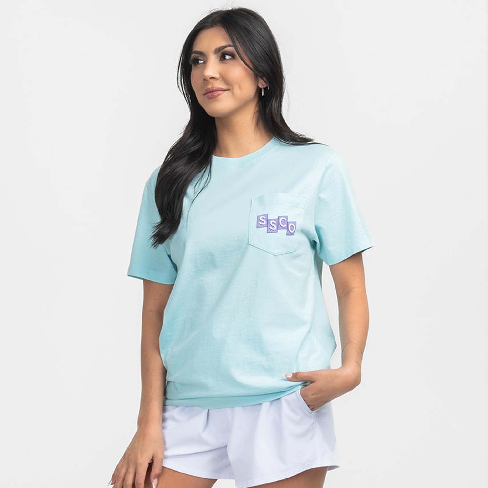 Enjoy The Good Life Short Sleeve T-Shirt Aquamarine
