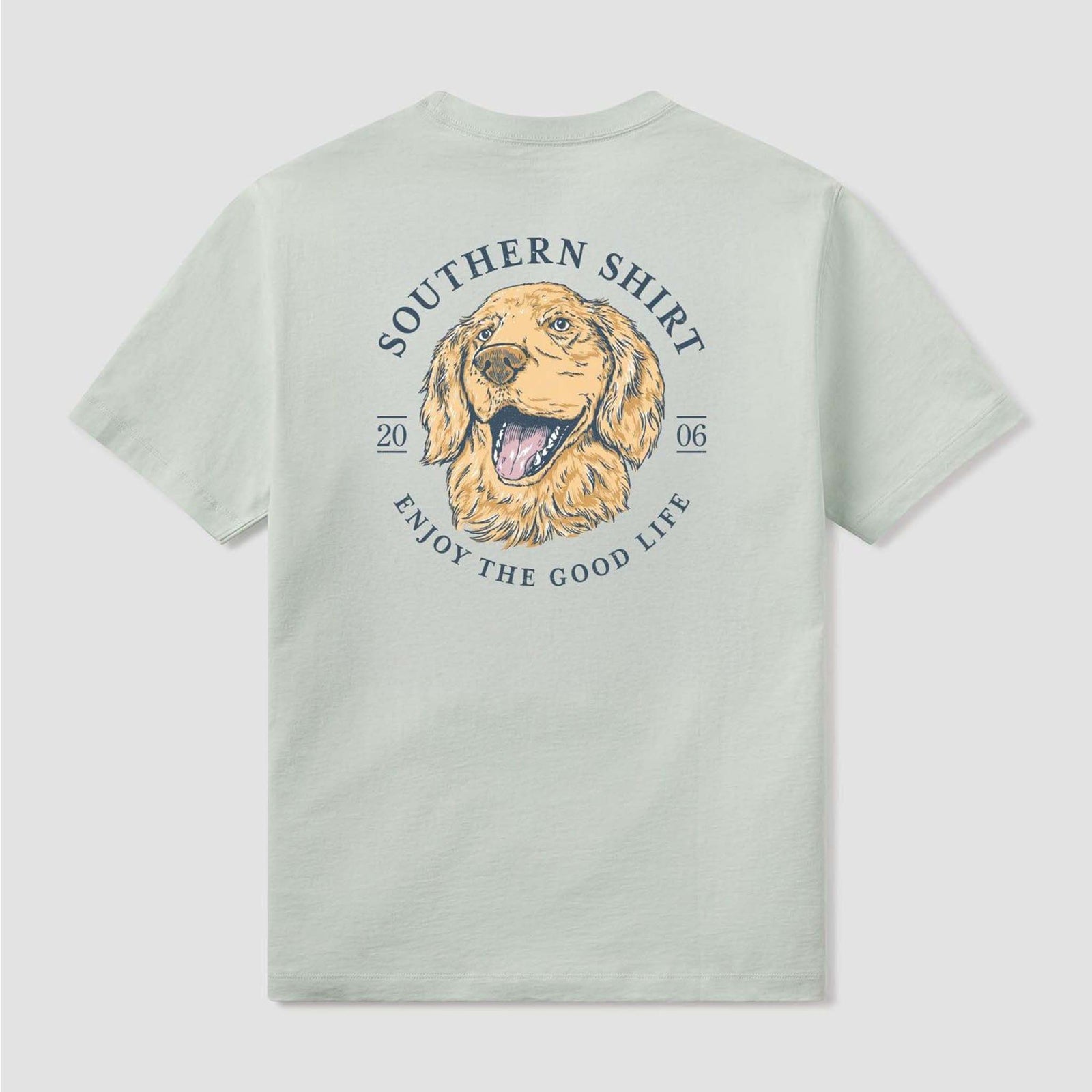 Southern Shirt Co. Dog Days Badge Short Sleeve T-Shirt in Cool Mint