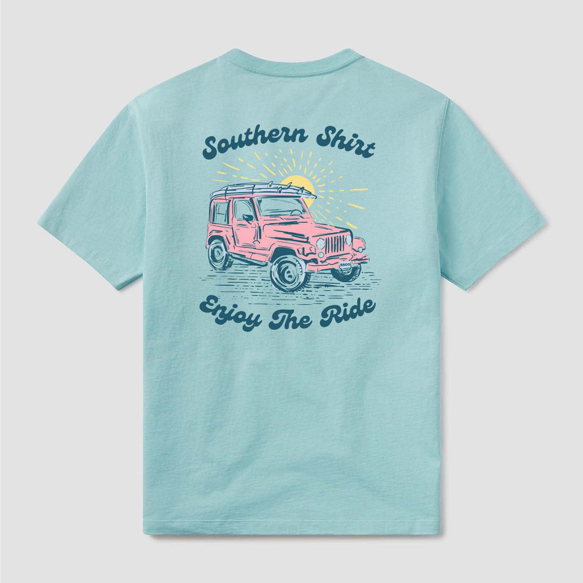 Southern Shirt Co. Outdoor Adventure Short Sleeve T-Shirt in Island Mist 