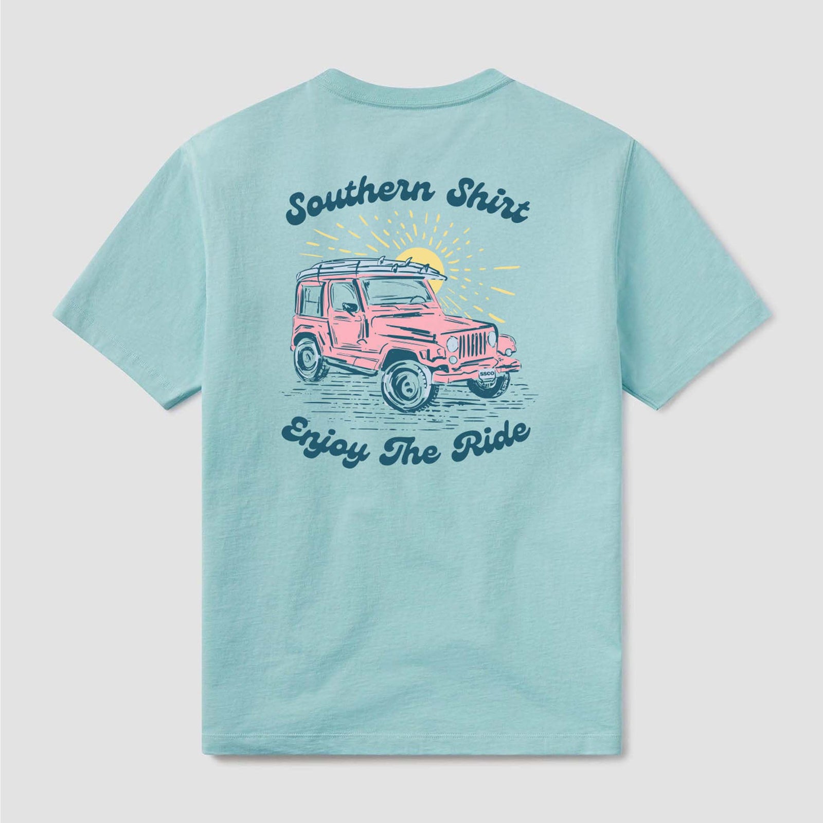 Southern Shirt Co. Outdoor Adventure Short Sleeve T-Shirt in Island Mist 