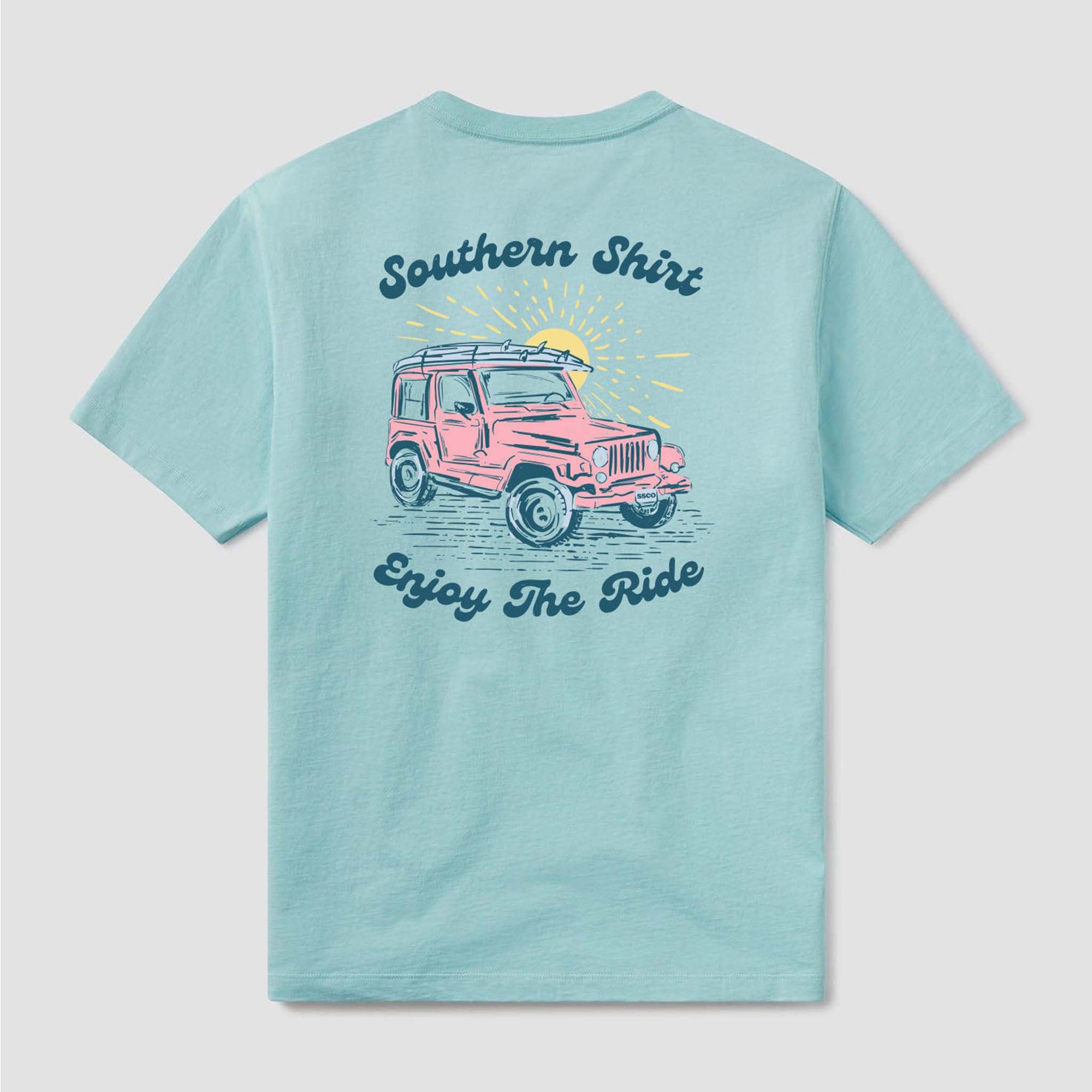 Southern Shirt Co. Outdoor Adventure Short Sleeve T-Shirt in Island Mist 