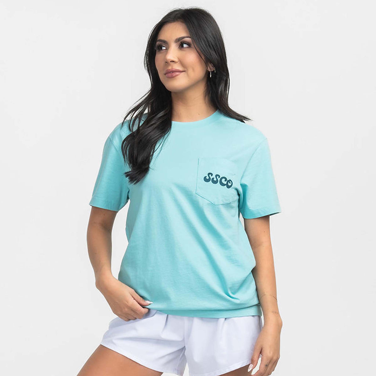 Southern Shirt Co. Outdoor Adventure Short Sleeve T-Shirt in Island Mist 