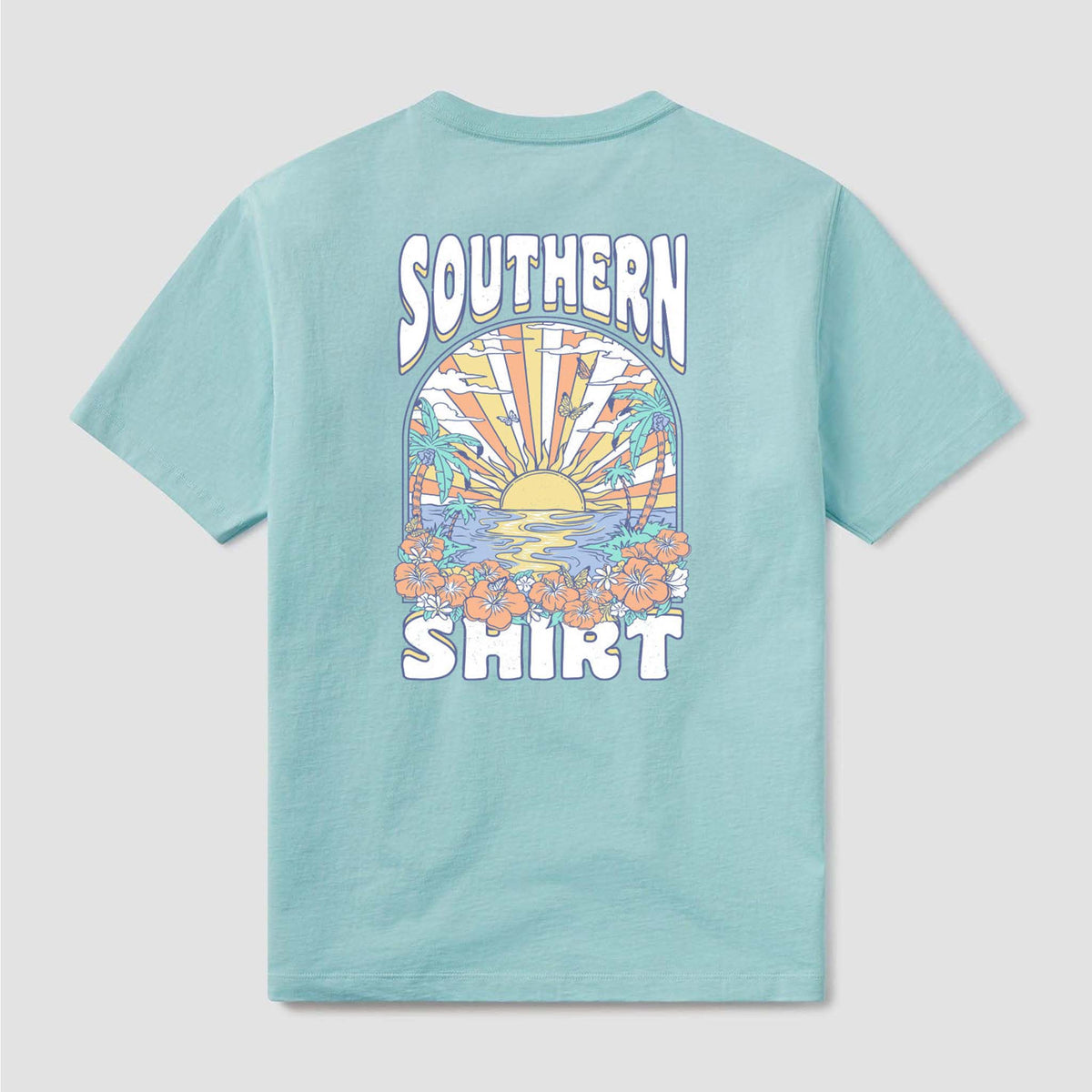 Southern Shirt Co. Vacation Mode Short Sleeve T-Shirt in Island Mist