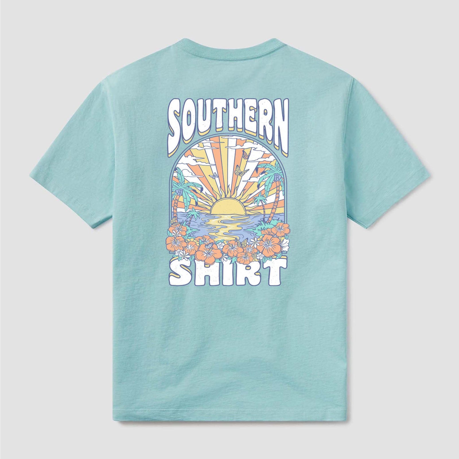 Southern Shirt Co. Vacation Mode Short Sleeve T-Shirt in Island Mist