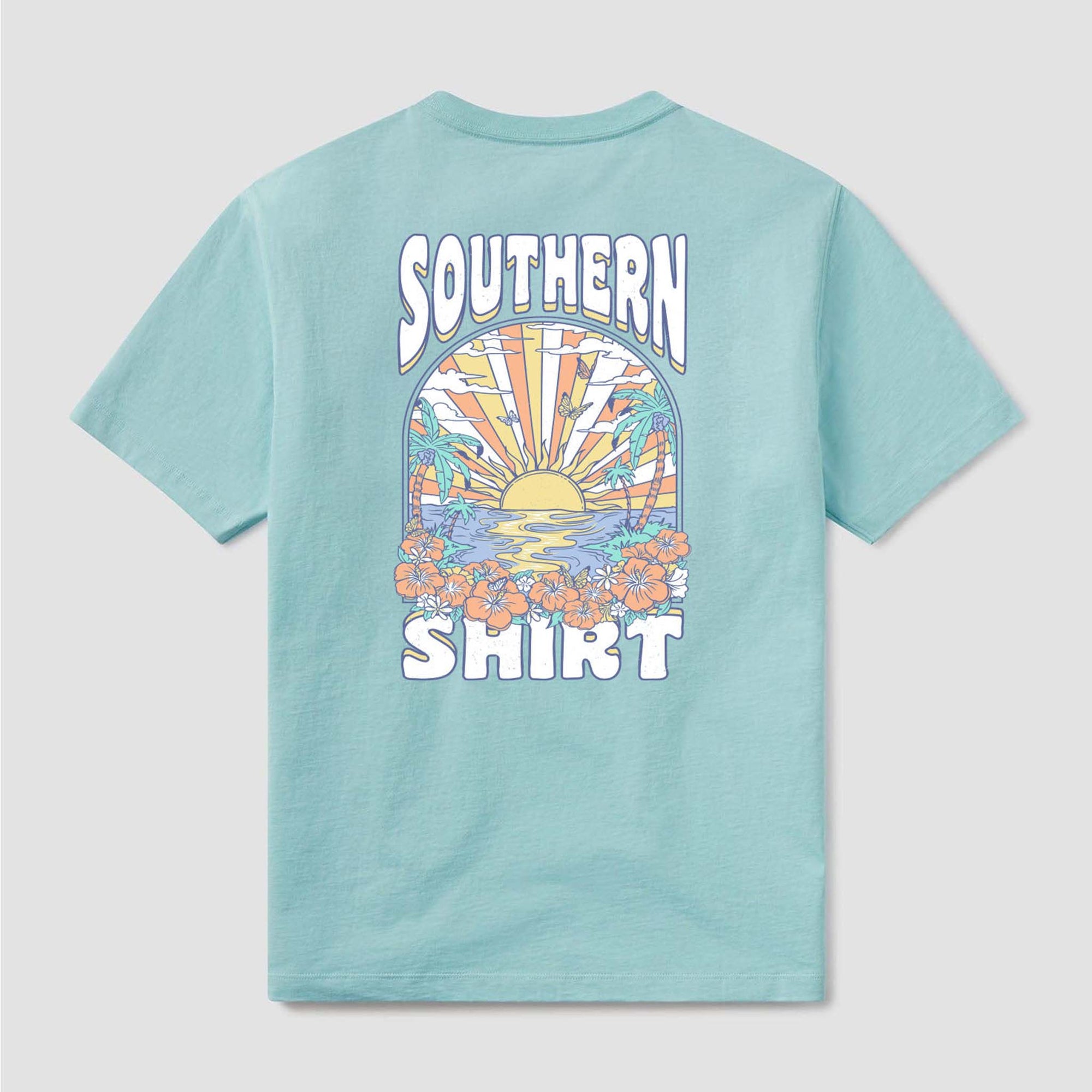 Southern Shirt Co. Vacation Mode Short Sleeve T-Shirt in Island Mist