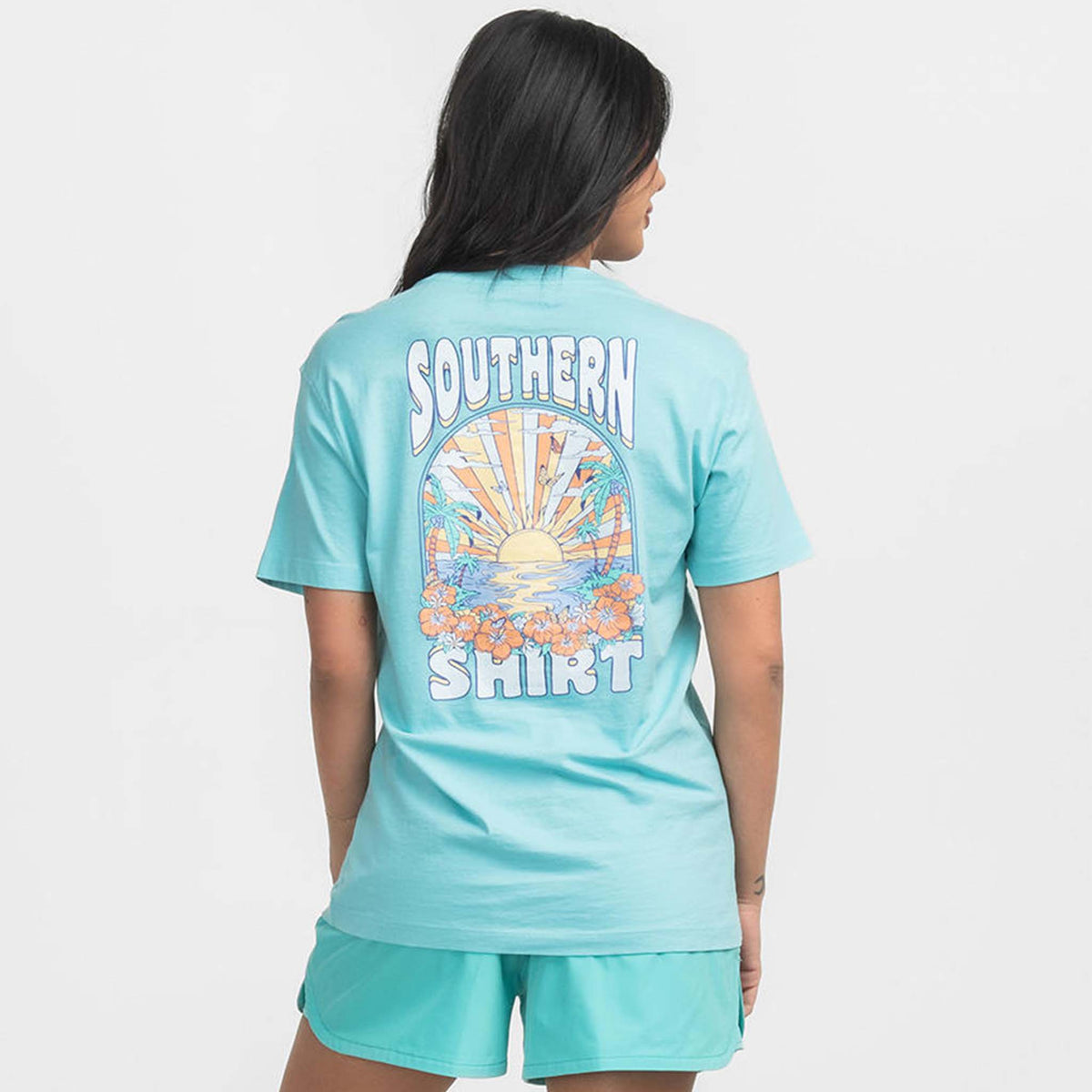 Southern Shirt Co. Vacation Mode Short Sleeve T-Shirt in Island Mist