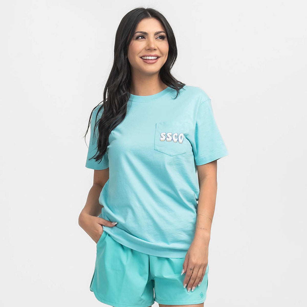 Southern Shirt Co. Vacation Mode Short Sleeve T-Shirt in Island Mist