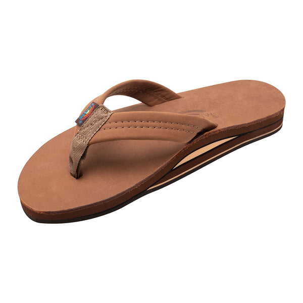 Men's Double Arch Rainbow sandal in redwood 