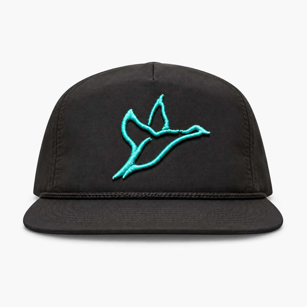 Combat Waterfowl Icon Embroidered Performance Rope Hat in Black