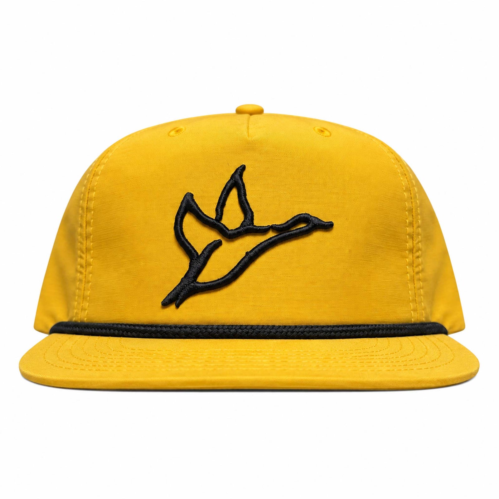 Combat Waterfowl Icon Embroidered Performance Rope Hat in Mustard