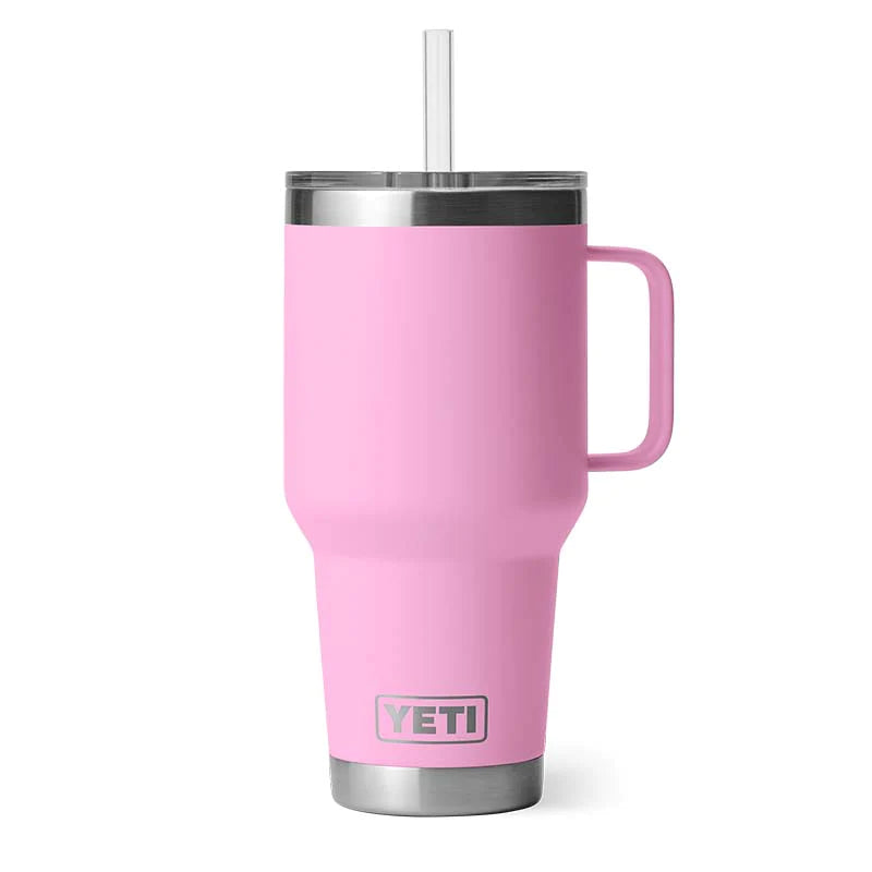 YETI power pink 35oz straw mug