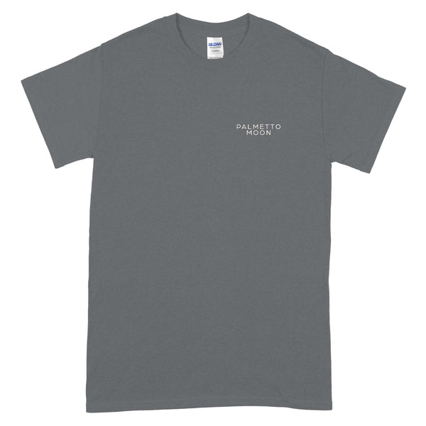 Palmetto Moon TN Checkerboard Short Sleeve T-Shirt in Charcoal