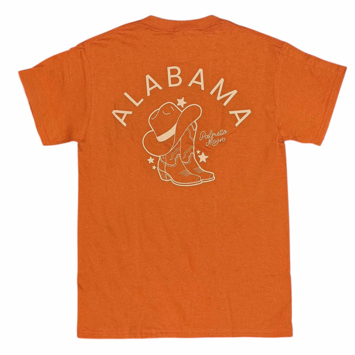 Palmetto Moon Alabama Boots Short Sleeve T-Shirt in texas orange