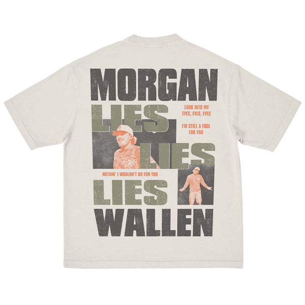 Lies Short Sleeve T-Shirt in Natural