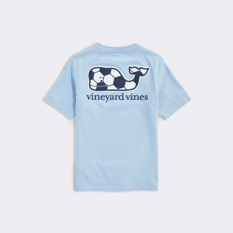 Youth Soccer Ball Whale Short Sleeve T-Shirt