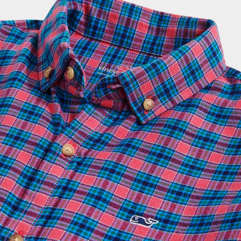 Boys&#39; Flannel Check Button Down Shirt