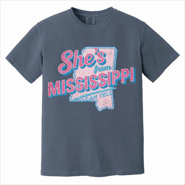 She's From Mississippi Short Sleeve T-Shirt