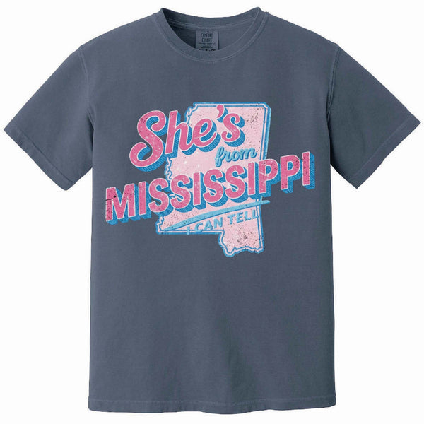 She's From Mississippi Short Sleeve T-Shirt