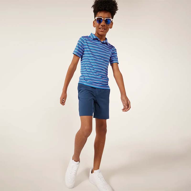 Youth Red, Stripe &amp; Cool Polo
