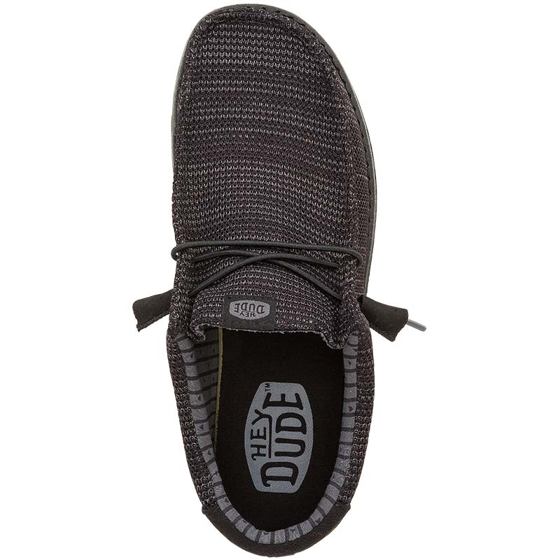 Hey Dude Men's Wally Stretch Sox in Black | Palmetto Moon