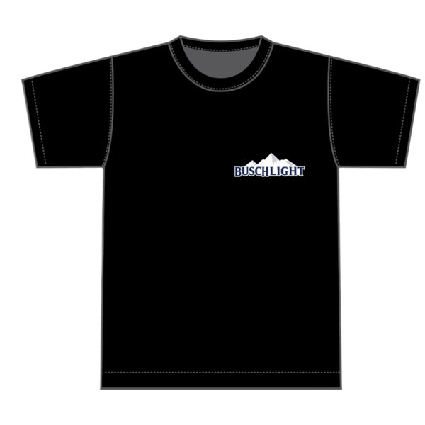 Busch Light Fishing Rod Short Sleeve T-Shirt in Black