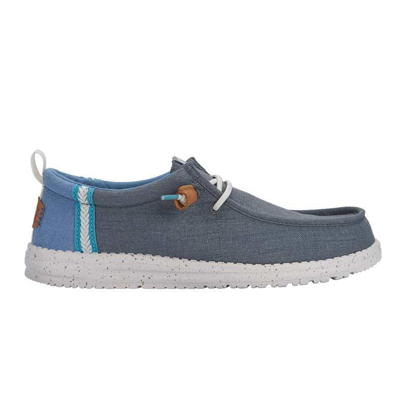 Men's Wally Summer Linen Shoe in Monument Grey