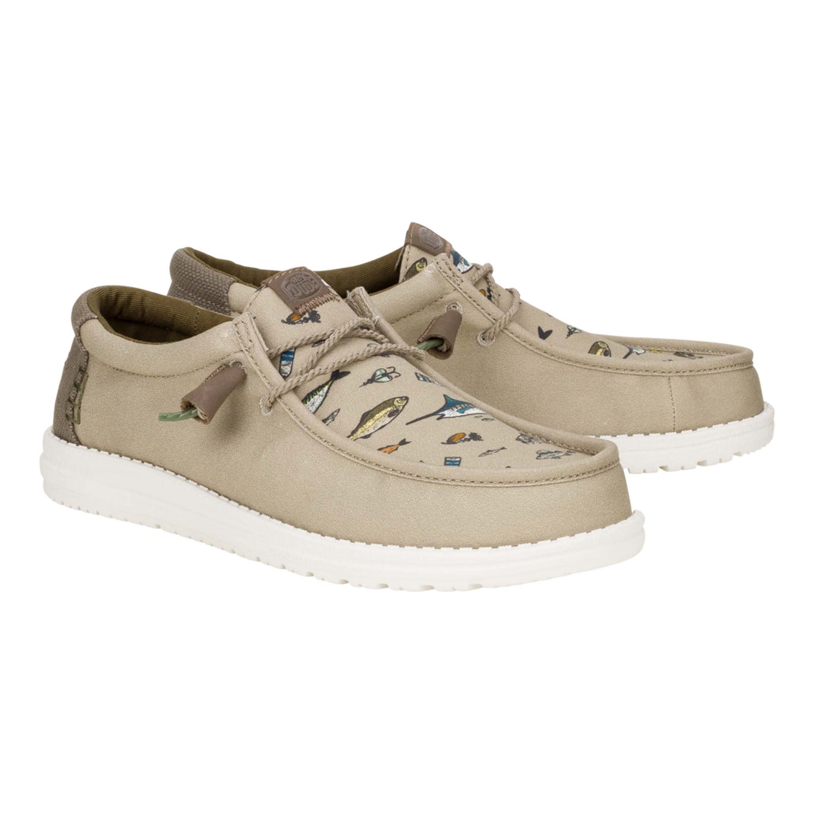 Heydudes Men HEYDUDE Wally Bait And Tackle Natural Khaki Size 15